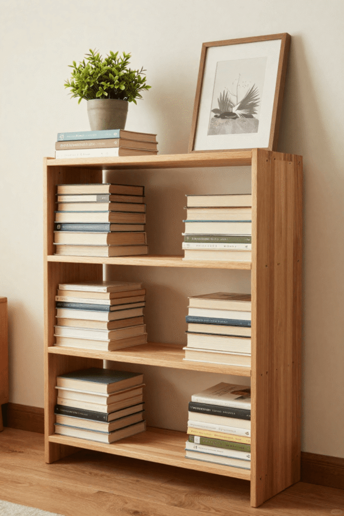 Add Books Horizontally and Vertically for Visual Interest