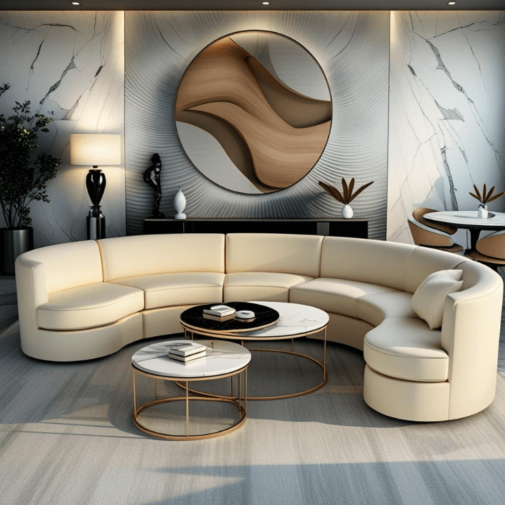 Cream Accent Chairs for Balanced Seating