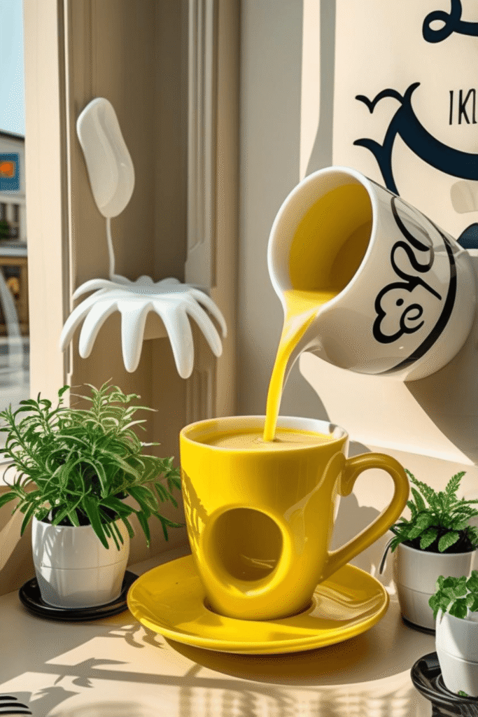 Aesthetic coffee shop corner design ideas