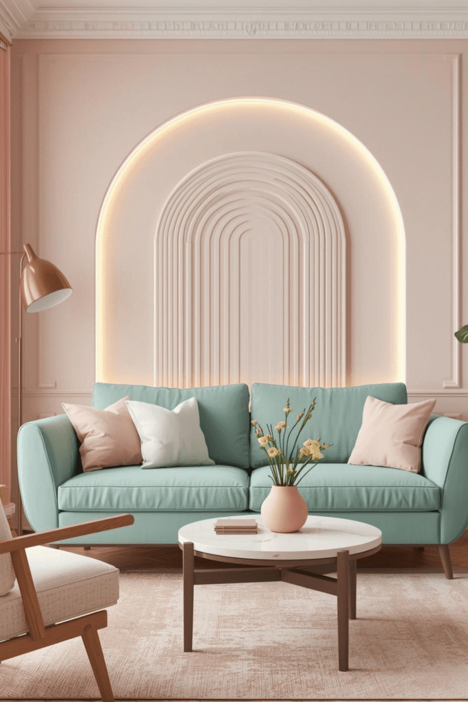 Beautiful Arch Wall Decor Ideas for Living Rooms