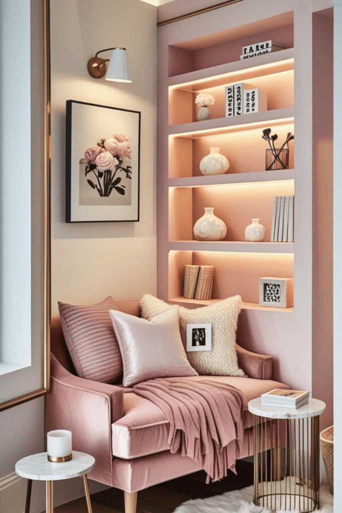 Beautiful Feminine Reading Corner Ideas for Small Spaces
