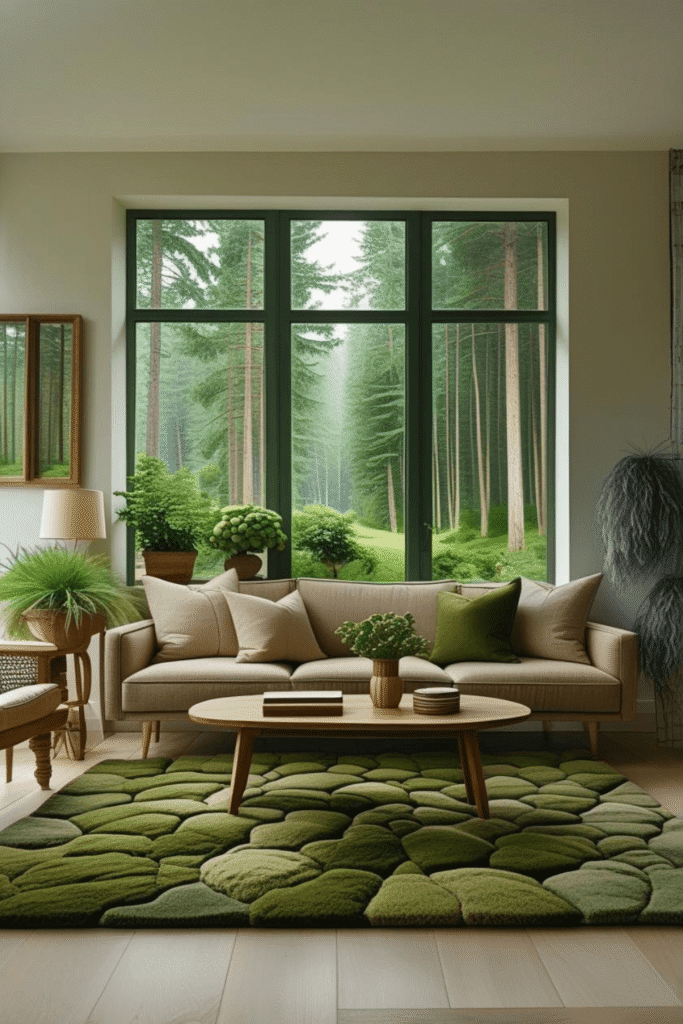Beautiful Green Accent Living Room Decor Inspiration