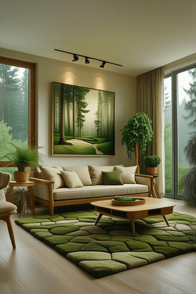 Cozy Green Living Room Ideas for a Relaxing Interior