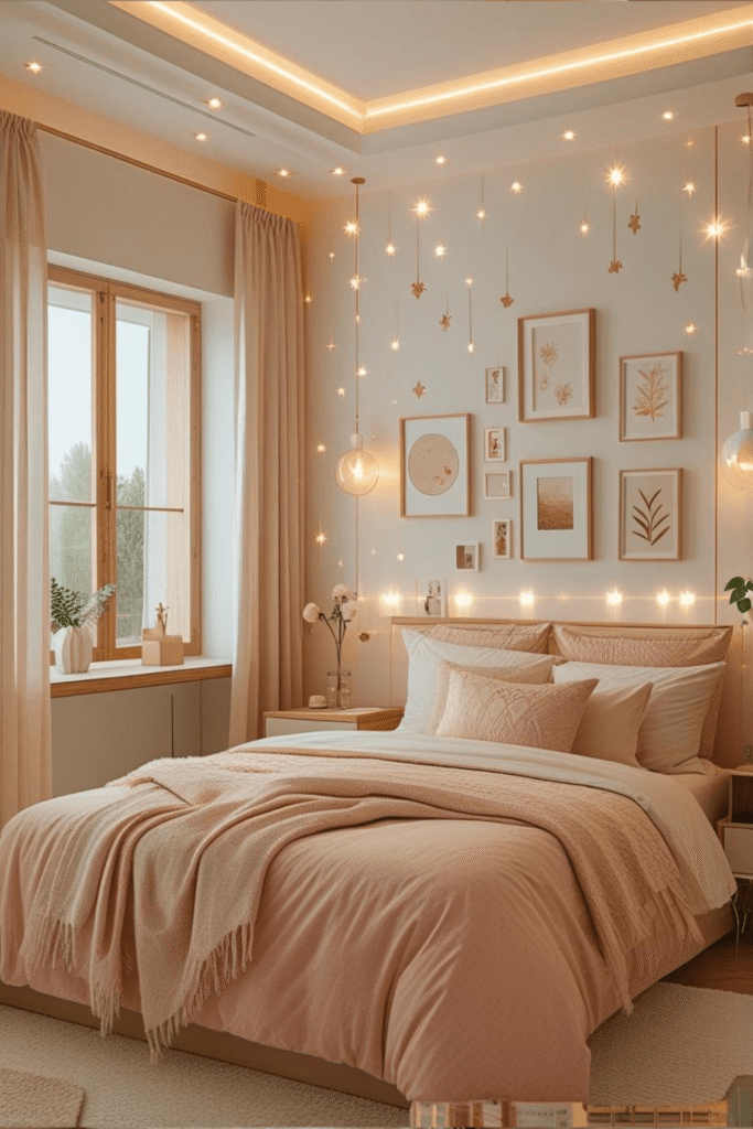 Cozy Peach Bedroom Ideas for Small Apartment Living