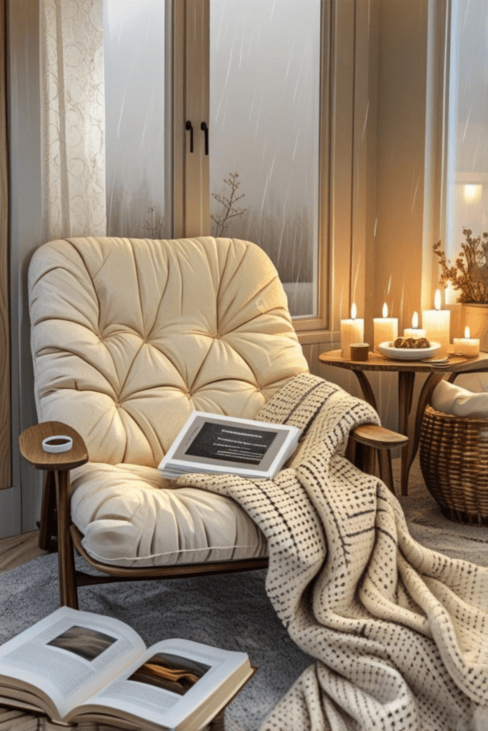 Cozy Reading Nook By The Window – Warm And Relaxing Home Decor Idea