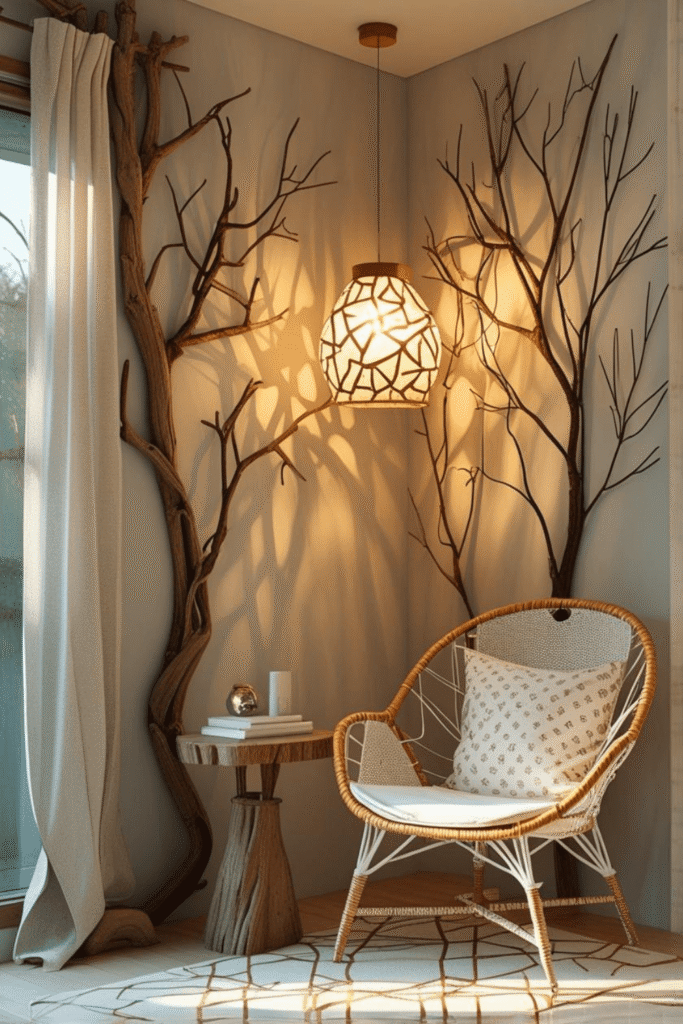 Cozy Relaxation Corner Ideas with Natural Decor