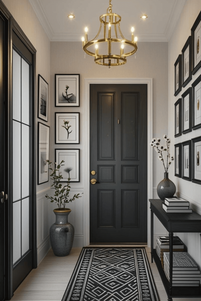 Elegant Black and White Entryway Decor Ideas for Modern Homes