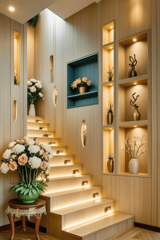 Elegant Staircase Wall Panel Decor for Modern Homes
