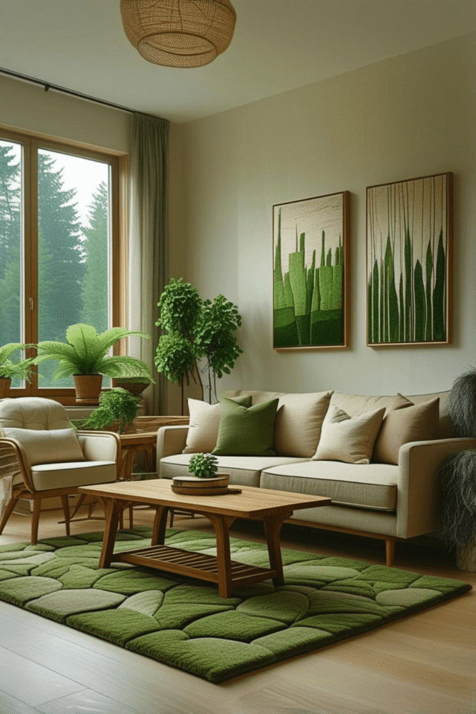 Forest Inspired Living Room Decor for Modern Homes