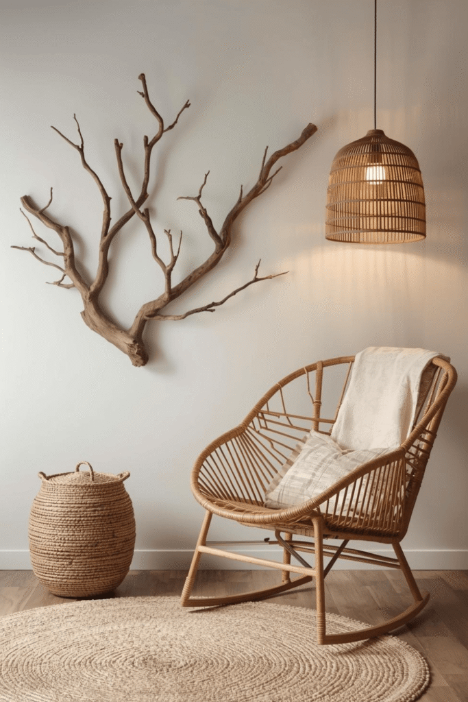 Minimal Nature Inspired Corner Decor for Cozy Interiors