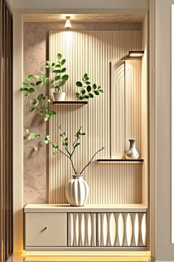 Minimalist Wall Art Ideas with Floating Shelf Decor