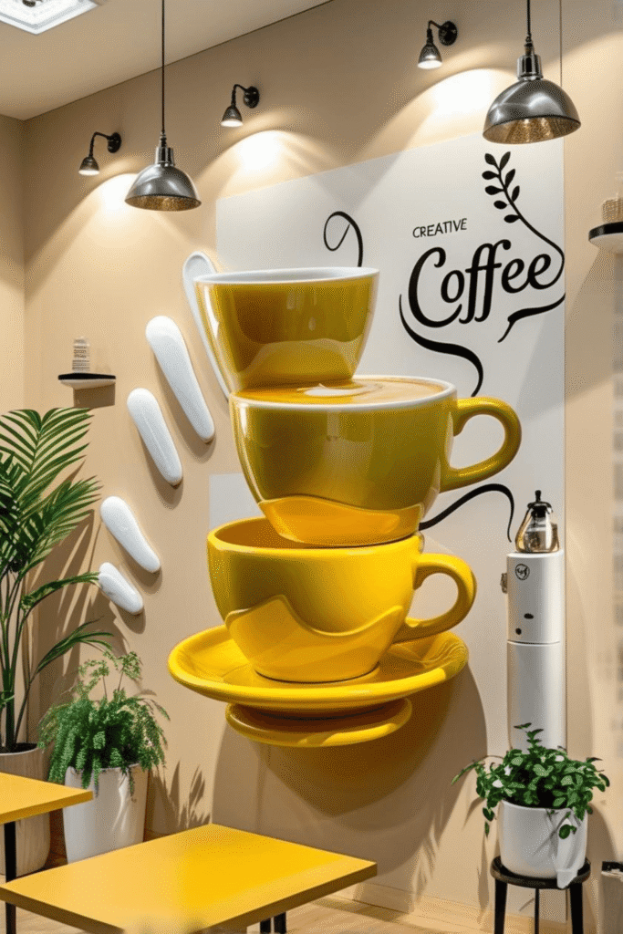 Minimalist coffee shop decor ideas