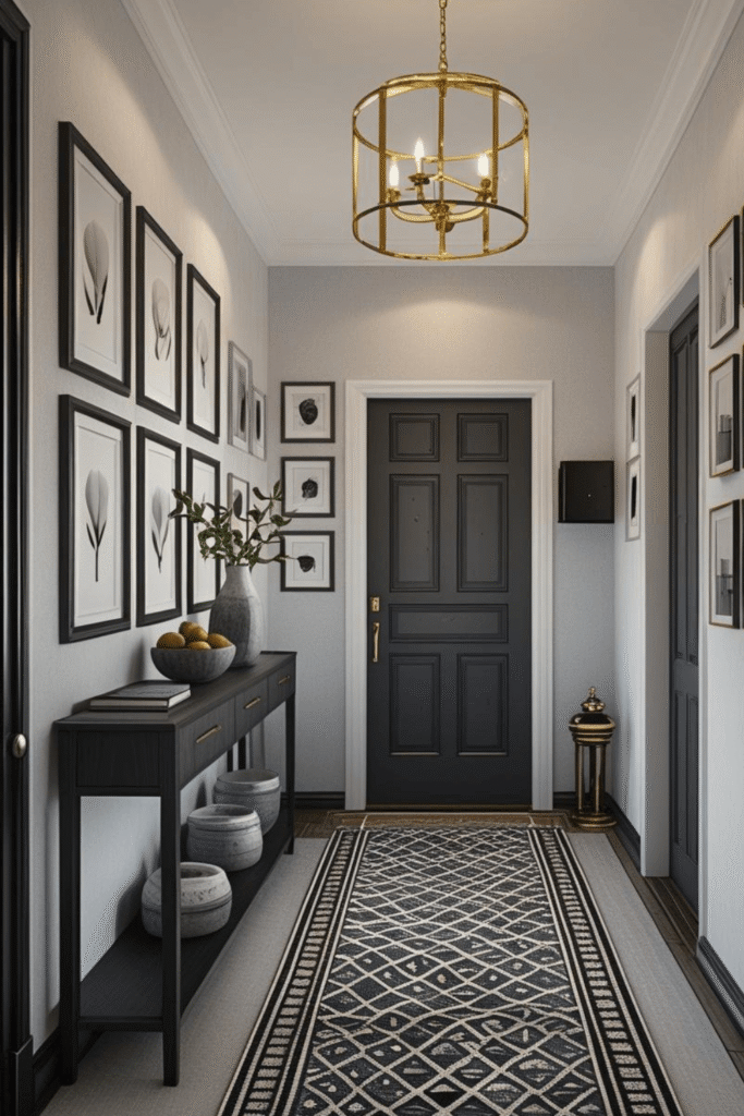 Modern Hallway Console Table Styling Ideas