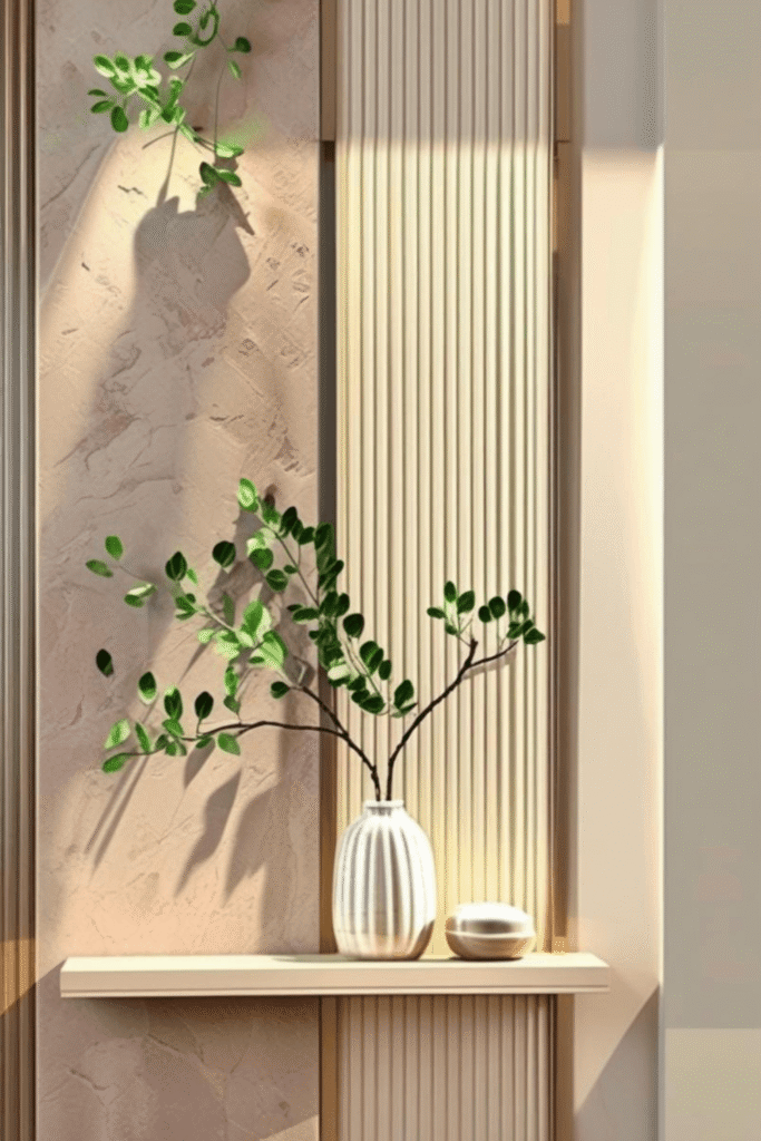 Modern Minimalist Wall Decor Ideas with LED Accent Lighting