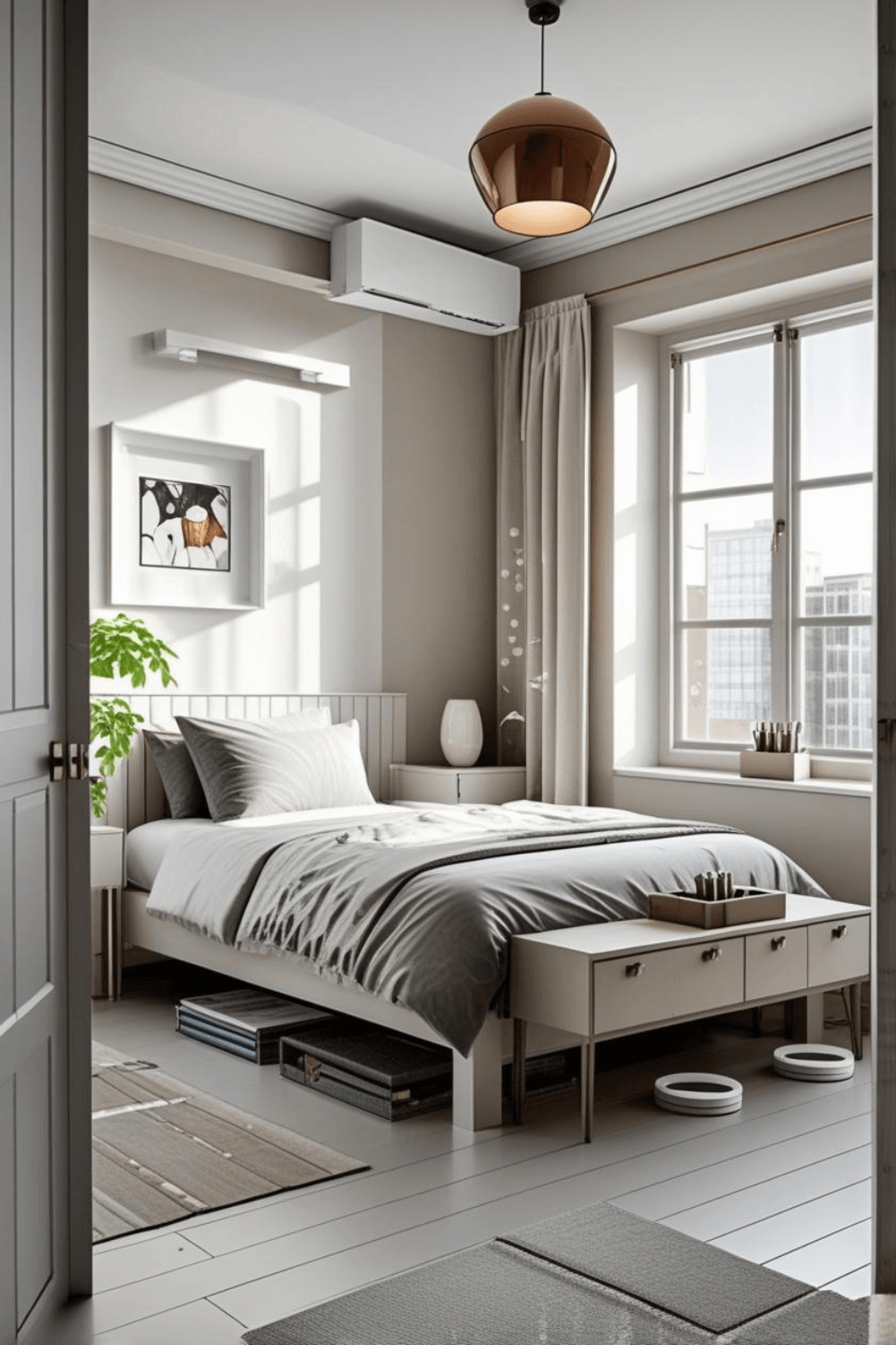 Multi-Functional Furniture Ideas for Small Cream Bedrooms