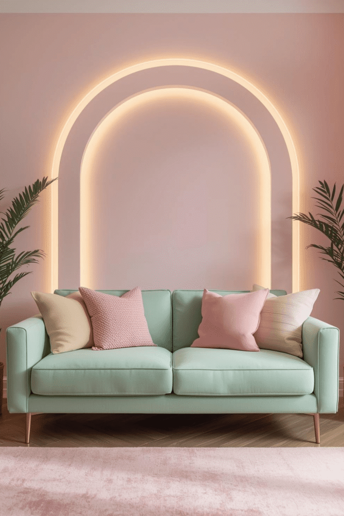 Pastel Living Room Wall Mural Ideas for Modern Homes