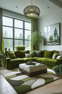 Relaxing Nature Themed Living Room Ideas for Modern Homes