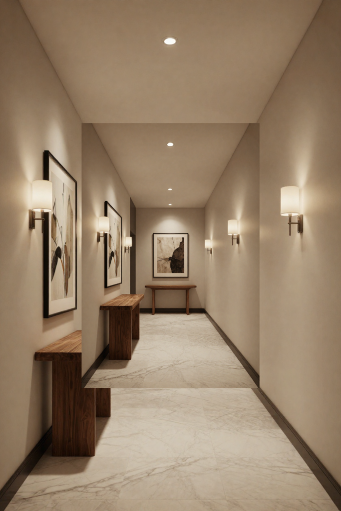 Round Mirror Styling for a Balanced Entryway