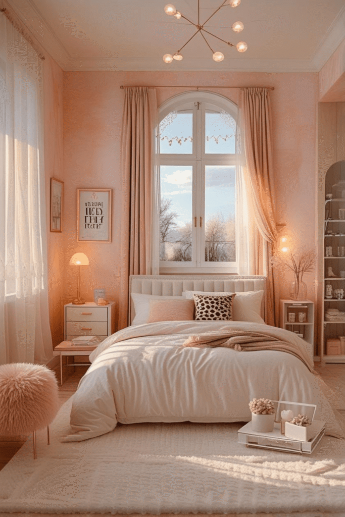 Small Peach Bedroom Ideas That Feel Spacious and Bright