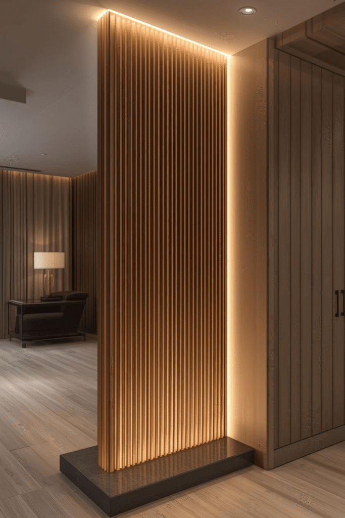 Stylish Living Room Column Design for Modern Homes