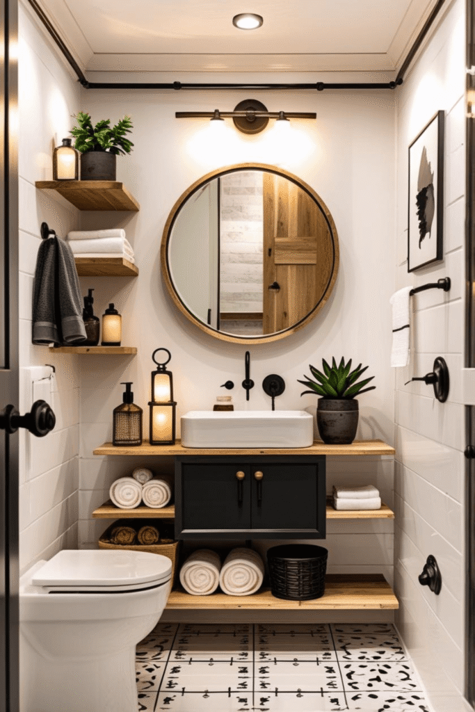 Small Bathroom Ideas with Plants for Fresh Look