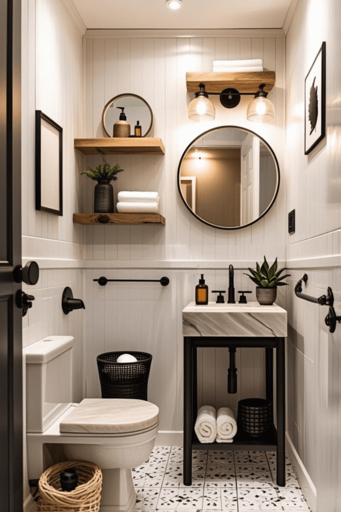 Small Bathroom Makeover Ideas with Simple Decor