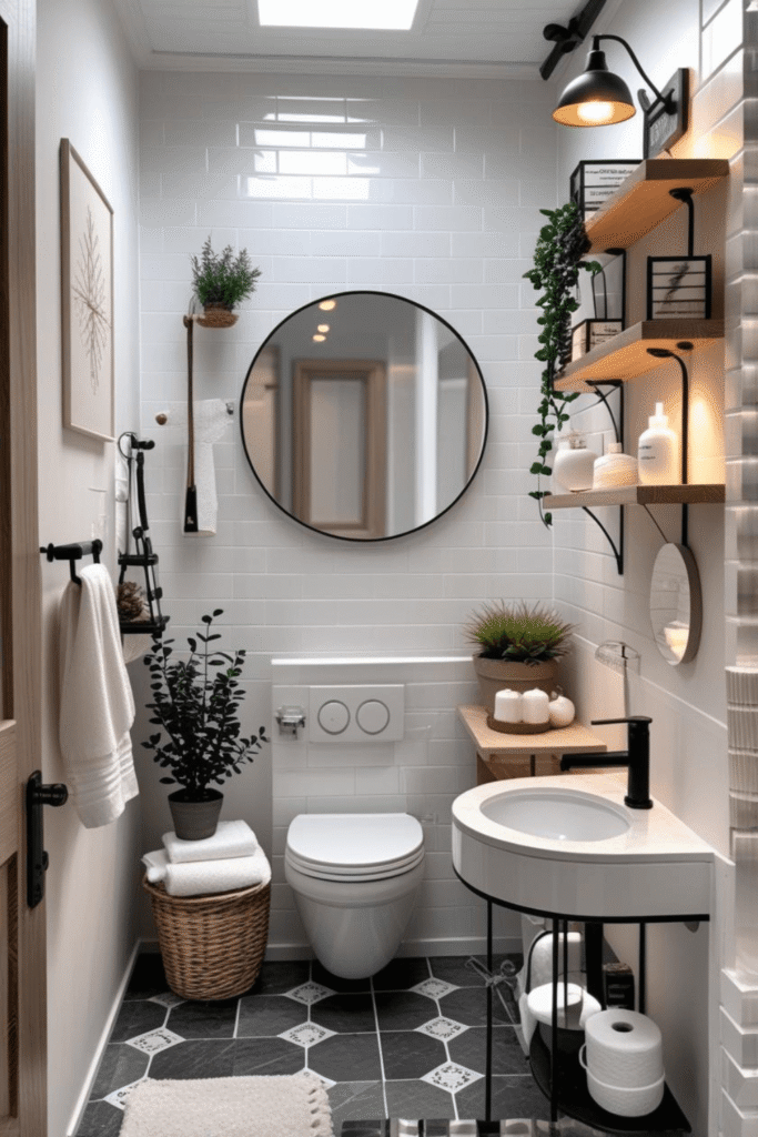 Small Bathroom Storage Ideas Using Floating Shelves