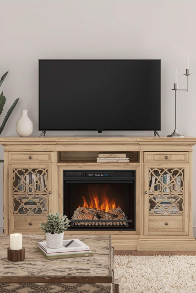 Choosing a Fireplace TV Stand for Living Room Comfort