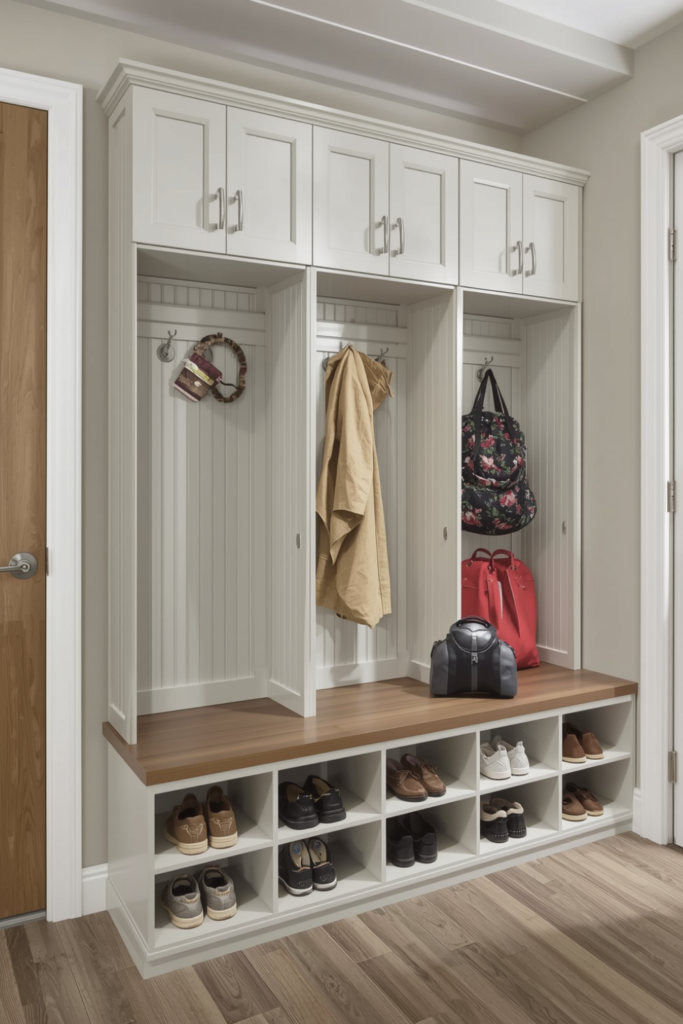 Creative Mudroom Bench with Storage Ideas