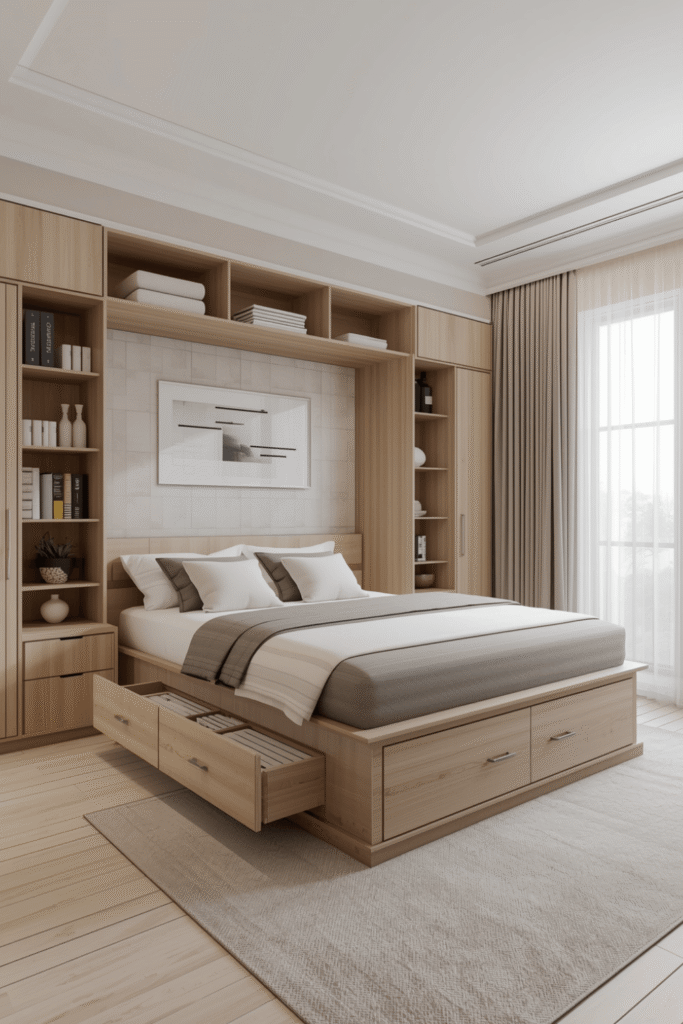 Looking at the Queen Bed with Drawers Classification Category