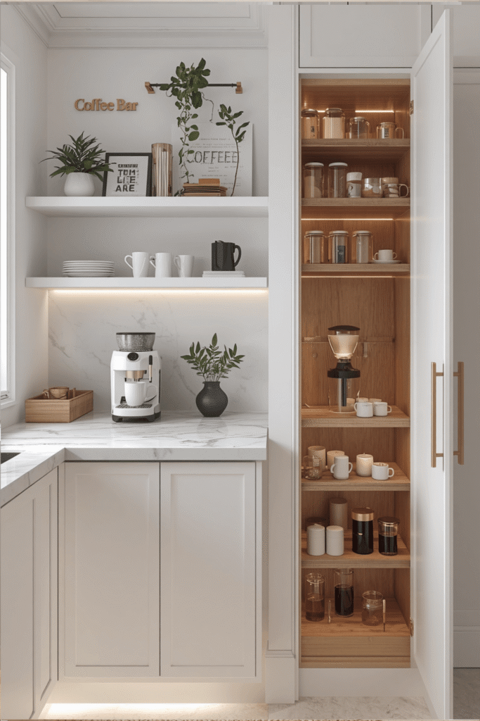 Minimalist Coffee Bar Setup