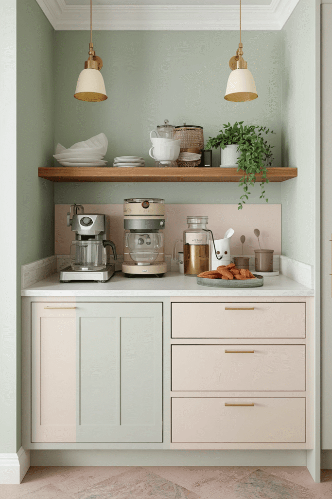 Pastel Coffee Station Decor