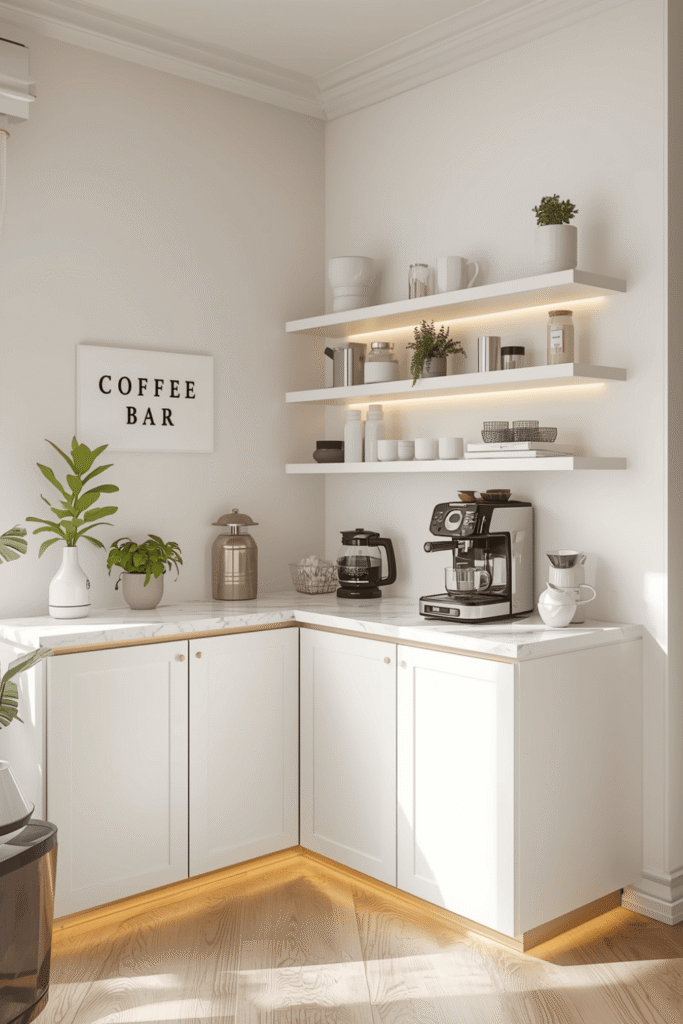 Small Coffee Bar Ideas for Tiny Kitchens