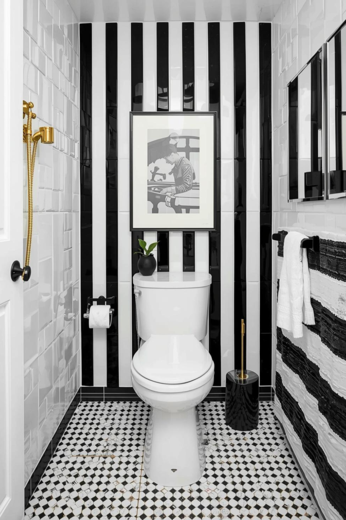 Creative Black and White Bathroom Ideas