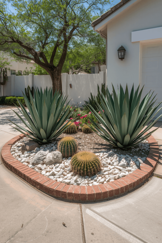 11. Frame the Driveway with Agave Plants