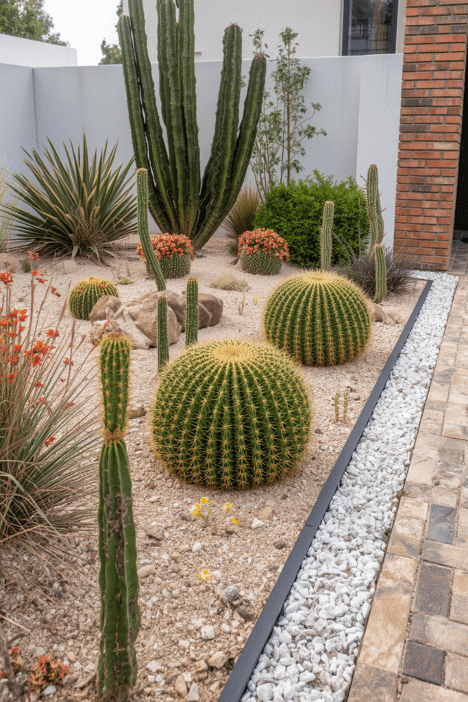 12. Create a Gravel Garden with Metal Edging