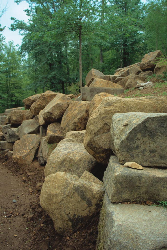 13. Boulder Retaining Wall