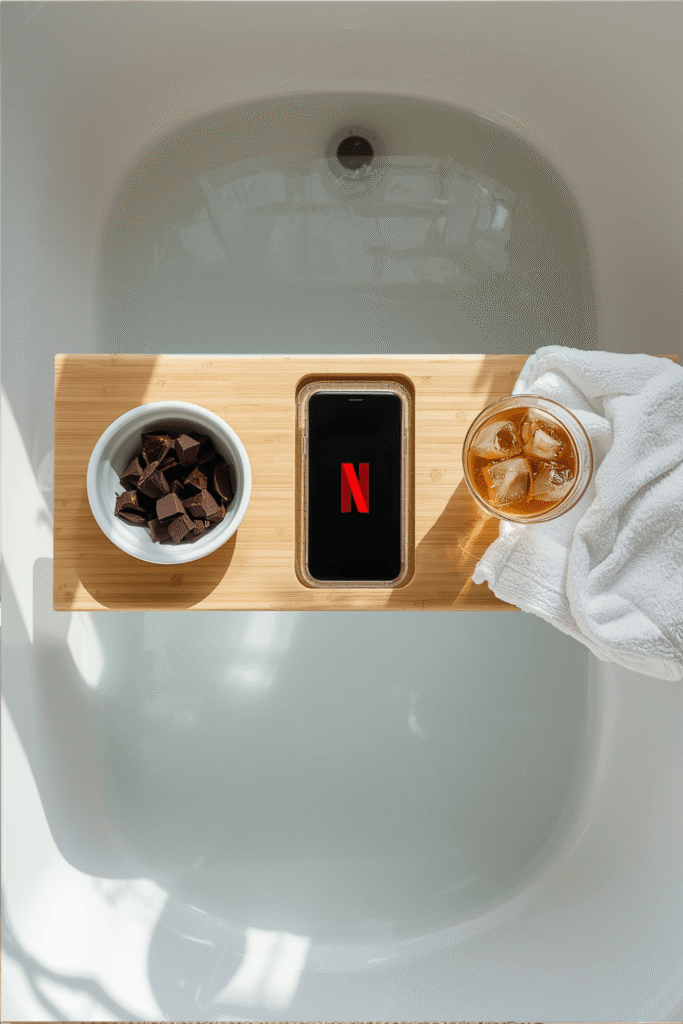 14. Baban Bamboo Bath Tray with Tablet Holder