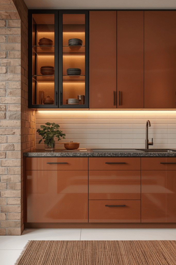 14. Orange Kitchen Interior Design Principles