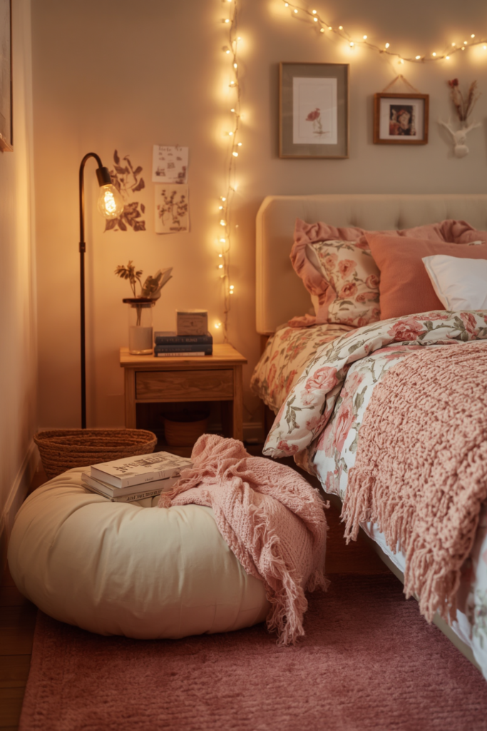 15. Cozy Reading Corner Beside the Bed