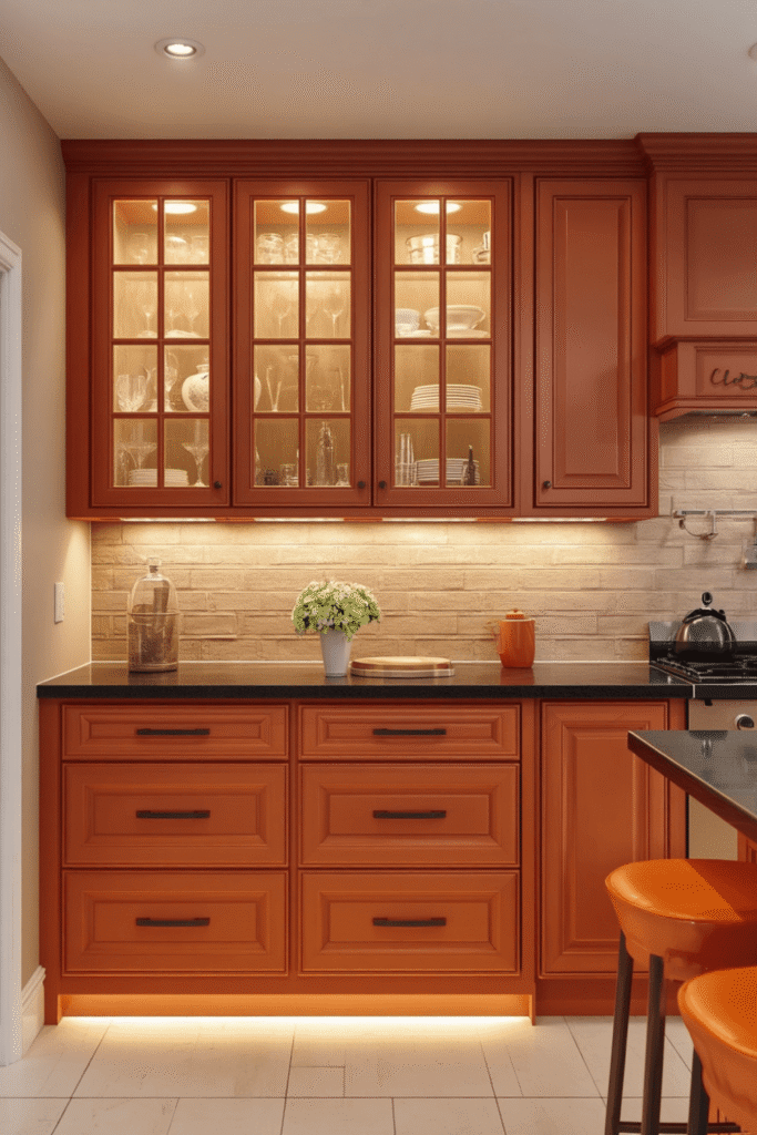 18. Orange Kitchen Makeover Ideas on a Budget
