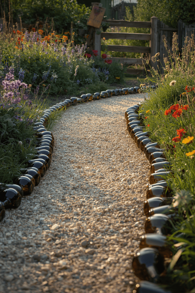 18. Wine Bottle Border Path