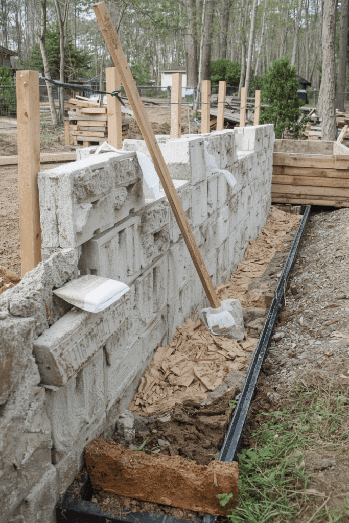 19. Concrete Bag Wall (Poured-in-Place with Forms)