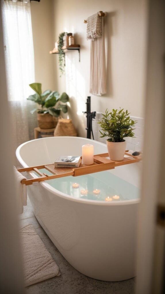 2. Bambüsi Bamboo Bathtub Caddy