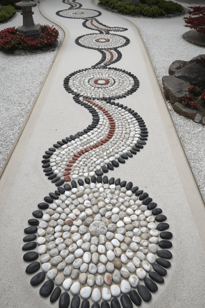 21. River Rock Inlay Path