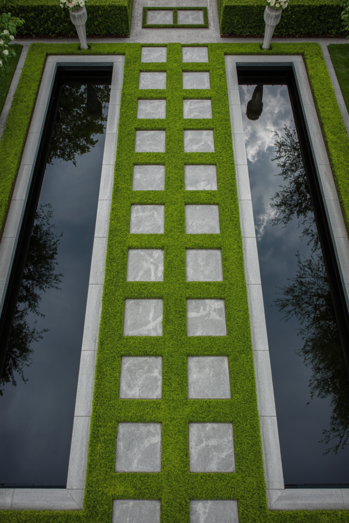 27. Grass Strip Between Two Pavers