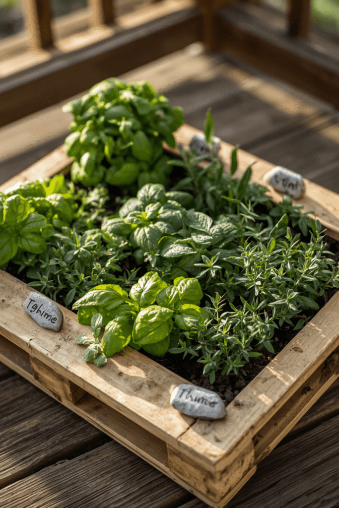 3. Pallet Herb Planter for the Kitchen