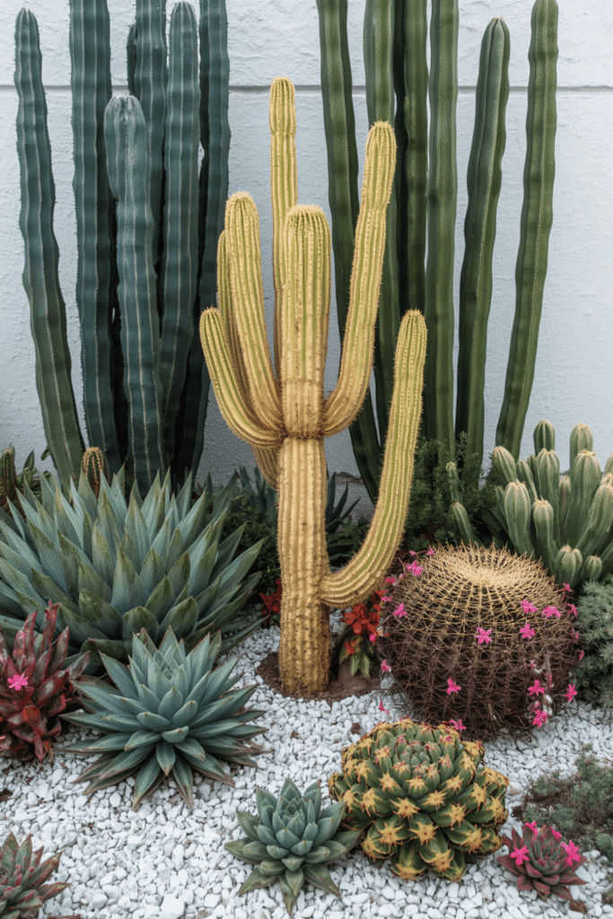 4. Mix Cacti Heights for a Natural Look