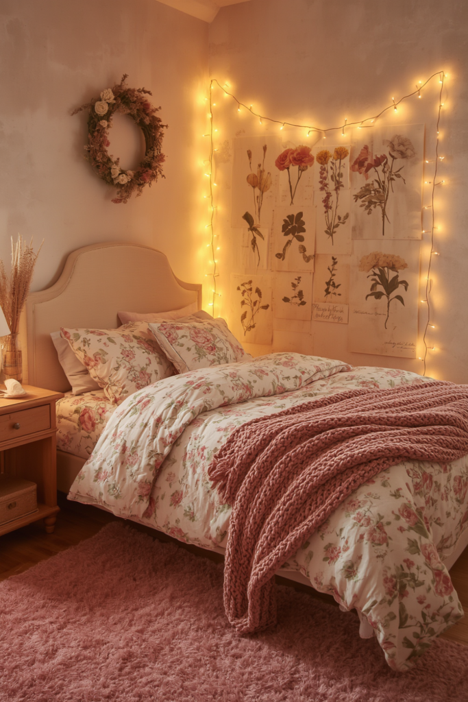 5. Cottage core Floral Bedding Setup