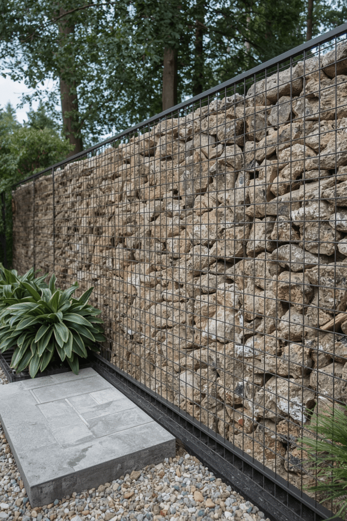 6. Gabion Wire Basket Wall
